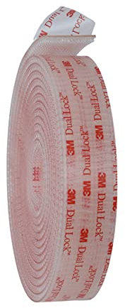 hecho con 3 M Dual Lock SJ3560 - Cinta adhesiva fina extrafuerte (25,4 mm x 1 m, resistente al agua, despegable, sin residuos)