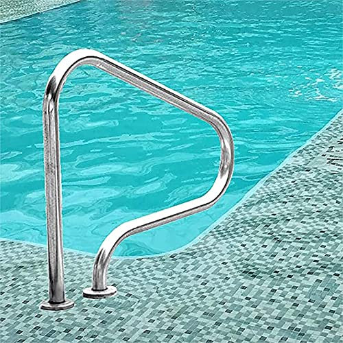 Rampe de sécurité pour piscine creusée avec barre d'appui facile à monter pour piscines creusées, capacité de charge de 200 kg