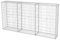 AUVYI Steinkorb Gartendeko Terrasse 200x30x100 cm Gabione Gabionenwand Gartenzaun GabionenSäule Stabile Konstruktion Pflanzenwand Steingabionen Steingabione Gabionenkörbe Verzinkter Stahl
