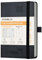 POPRUN Tagesplaner 2025 2026 16 x 10,5 cm, Tageskalender A6 1 Tag 1 Seite (Montag - Sonntag), Terminplaner (Aug.2025-Jul.2026) Softcover mit PU-Leder - Schwarz