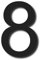BRISINGR® Numeri civici in acciaio inossidabile | Targa per numeri di casa esterni moderni e resistenti, ideale per facciate ed esterne, stencil e viti (8)