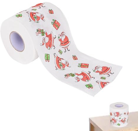 Papier toilette de Noël | Serviettes en papier motif renne de Noël – Serviettes en papier pour les vacances d'hiver, les dîners de fêtes