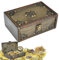 fuzhik Schatztruhe aus Holz mit Schloss | Piraten Kiste Holz für Kinder (7.1x4.7x 3.2inch) | Schatzkiste Kindergeburtstag | Ideal für Geburtstag/Piraten Schatztruhe Mottoparty 18 * 12 * 8cm, Grau