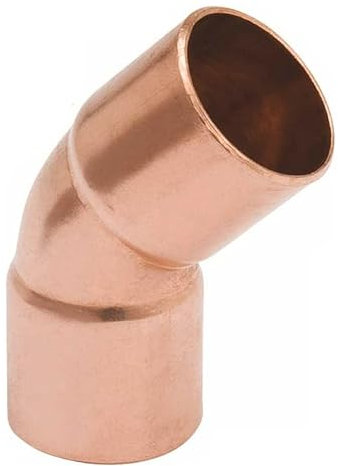 3S SuperSamaStore Raccordo a Gomito 45° per Tubi Condizionatore, Giunto Tubo 45 Gradi a Saldare, Curva Angolo Rame per Impianto Climatizzatore e Refrigerazione, Femmina - Femmina 7/8″ (22,35 mm)