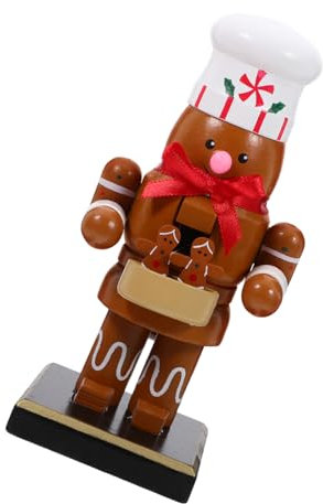 Ciieeo Chef Nutcrackers Wood Gingerbread Nutcracker Christmas Party Favor Unique Shape