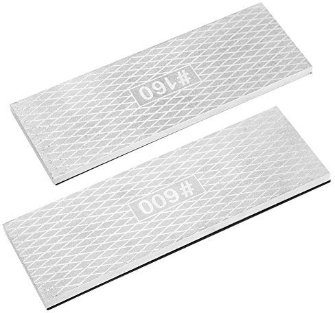 Ening Stone, Portable Whetstone 160‑600 Grits Sharpening Stones Grindstone with Rubber Anti‑Slip Mat Anti Slip for Ceramic Stoneware