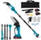2 in 1 Cordless 6 inch Pole Saw & Mini Chainsaw with 2X 4.0Ah Batteries, Brushless Motor, 2.2m Max Reach Pole Saw Compatible with Makita Battery for Tree Branch Trimming, Pruning