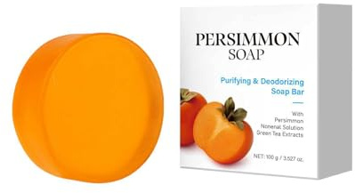 Natürliche Kaki Seife,Kaki Seife Von Entfernung Körpergeruch,Moisturizing,Für Männer Frauen,100G