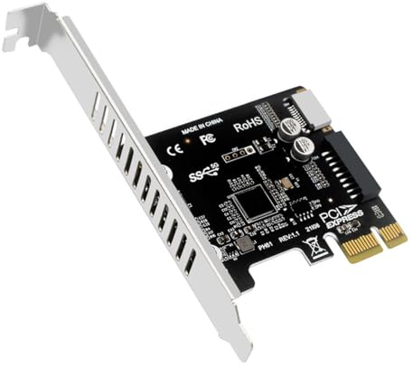 5Gbps Type-E USB 3.1 Front Panel IDC Socket & USB3.0 20Pin to PCI-E 1X Express Card VL805 Adapter for Desktop Motherboard
