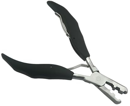 Extensions Zange Pinzette for Haarverlängerungen, Werkzeuge, zwei Größen, Nagelform, Keratinkleber, Zange und Entferner(Remover plier)