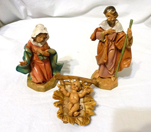 Fontanini by Roman Classic Holy Family Nativity Set, 3-Piece, 5-Inch Each