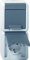 Gira 78030 Doppelsteckdose SCHUKO 078030 senkr. WG AP grau, 250 V