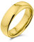 Bling Jewelry Einfacher Kuppel-Paarring aus Titan, poliert, 14K vergoldet, für Männer und Frauen, Komfort-Passform, 6MM