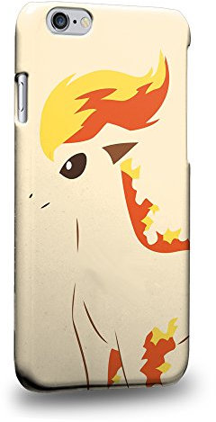 Case88 Premium Designs Pokemon Ponyta Protective Snap-on Hard Back Case Cover for Apple iPhone 6 4.7 (Not Plus 5.5 !)