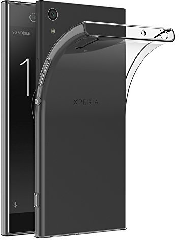 AICEK Cover Sony Xperia XA1, Cover Xperia XA1 (5.0 Pollici) Silicone Case Molle di TPU Trasparente Sottile Custodia per Sony Xperia XA1