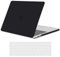 TECOOL Cover compatibile con MacBook Pro 15 Pollici 2019 2018 2017 2016 (A1990 A1707) con Touch Bar, Custodia Rigida Protettiva Sottile in Plastica e Copritastiera UE, Nero