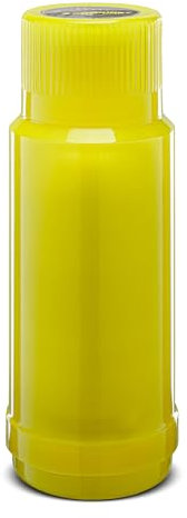 ROTPUNKT Isolierflasche 40 MAX I für heiße u. kalte Getränke I langanhaltender Geschmack - Glaseinsatz I 24 Std heiß 36 Std kalt I BPA frei (Glossy Canary, 1,0 l)