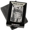 mygravur Zippo mit EINSEITIGER Gravur, Feuerzeug graviert mit Foto und Text | Chrome Brushed Silber matt | personalisiert + individuell
