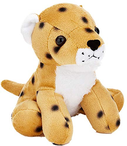 Zappi Co Kinder Kuschelweiches Plüschtier - Perfekte kuschelige Spielgefährten für Kinder Geburtstage und besondere Anlässe(12-15cm) (Gepard)