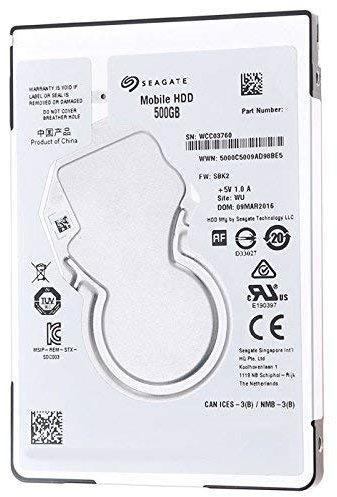 Interne Festplatte für PC 2.5 '500 GB Serial ATA III von 6 Gbit/s mit Velocita' von Drehzahl 5400RPM st500lm030 Barracuda Seagate (Generalüberholt)