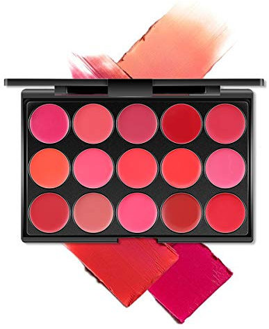 Shogpon 15 Colori Crema Rossetti Opaco Lucidalabbra Palette Trucco Kit Cosemetico Set di Bellezza - Perfetto per l'uso Professionale e Quotidiano