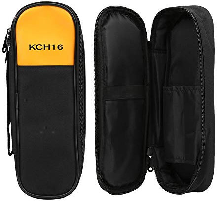 KCH16 PU Clamp Multimeter Storage Bag Black & Yellow Clamp Meter Bag