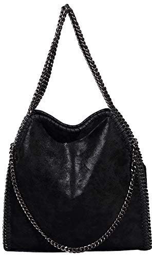 KINGGOO Conception de la Chaîne Étanche Sac Cabas Femme Hobo Bag Faux Cuir Grande Capacité Cabas Fourre Tout pour Faire du Shopping/Rencontres/BanquetV
