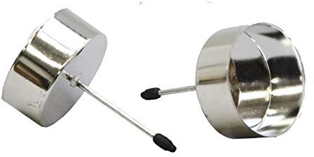 4er Set Teelichthalter nr361 Kerzenstecker Adventskranz Stecker Silber zum Stecken Kerzenhalter Metall Kerzenhalter für Kränze Teelichtalter Pick Kranz Stecker