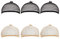 Wig Cap Set 6 Stück Haarnetz für Perücken Perücke Kappen Caps Elastische Netz Perückennetz Caps Baumwolle Mesh und Neutral