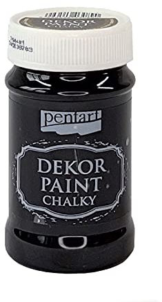 Zita`s Creative Dekor Paint Chalky matt 100ml - Ebenholz. Kreidefarbe, Vintagefarbe, Mattfarbe, Bastelfarbe,