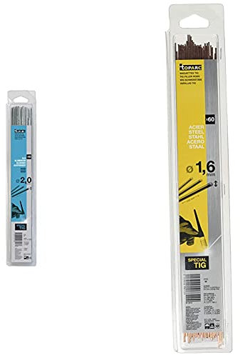 GYS - Baguettes Alu Ø2.0 AlMg5 - Etui de 40 - Consommable soudure TIG & baguettes Acier Ø 1, 6 ER70S-6/W3Si1 - ETUI de 60-CONSOMMABLE Soudure TIG-Toutes Positions