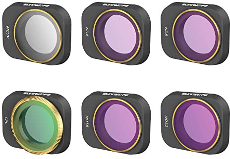 MCUV ND CPL Lens Filters Kits Compatible for DJI Mini 3 Pro, Polarizing Filters Set (6-piece set Mixed: MCUV+CPL+ND4+ND8+ND16+ND32)