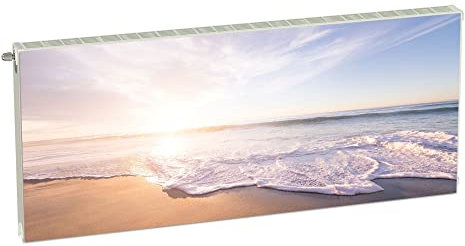 Magnet Heizkörperverkleidung Heizkörperabdeckung Mehrfarbig Strand Meer 140x60 cm Heizung Abdeckung Verkleidung Magnetische Abdeckmatte Kühlschrank aus Einem Flexiblen Magneten Digitaler Aufdruck