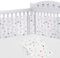 Aolso Protector de Cuna,Parachoques de Cuna para Bebés,Malla para Cuna para Bebé,Protector de Cuna Adecuado,Cuna de protección de Cuna Cubierta,Cuna de Bebé de Malla Transpirable(Triángulo)