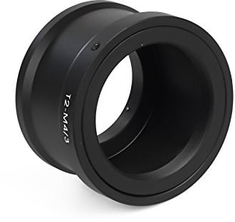 T2-M4/3 Objektivadapter kompatibel für Micro 4/3 MFT Kamera T-Mount Mikro Four Thirds