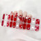 Semi Cured Gel Nail Wraps, 22 Pcs Gel Nail Polish Strips for Salon-Quality Manicure Set Nail Wraps Soft Self-Adhesive Gel Nail Stickers (UV/LED Lamp Required) (89-Christimas)