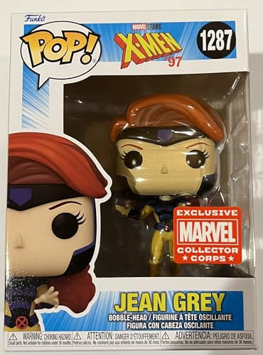POP! Funko Marvel Collector Corps Exclusive X-Men '97 Jean Grey #1287 w/Acrylic Case!