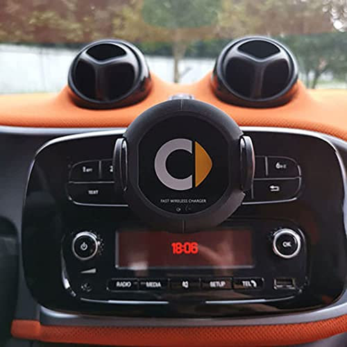 HaiZer Portacellulare da Auto, per Smart 451 Smart 453 fortwo forfour di Alta qualità Robusto Porta Smartphone Fessure di Ventilazione,normal-453 Radio Type