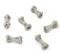 D6 Würfel Set - Set aus Sechs Würfel 6 Seitig - Skull & Bone / Schädel & Knochen W6 DND Würfel Für Pen and Paper, Dungeons & Dragons, Warhammer, D&D, Pathfinder, Magic The Gathering (MTG) (Weiß)