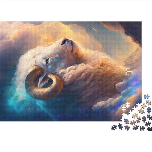 Puzzle Fiery Ram 1000 Teile für Erwachsene Puzzle Geschenke Holzpuzzle für Erwachsene Lernspiel für Erwachsene Kinder 1000 Teile (75 x 50 cm)