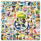 Welt in einer Flasche Stickers Vintage Aufkleber 100 Stück Skateboard Graffiti Aufkleber Motorräder Fahrrad Snowboard Gepäck Laptop Auto Koffer für Kinder und Jugendliche Wasserdichte Vinyl Aufkleber