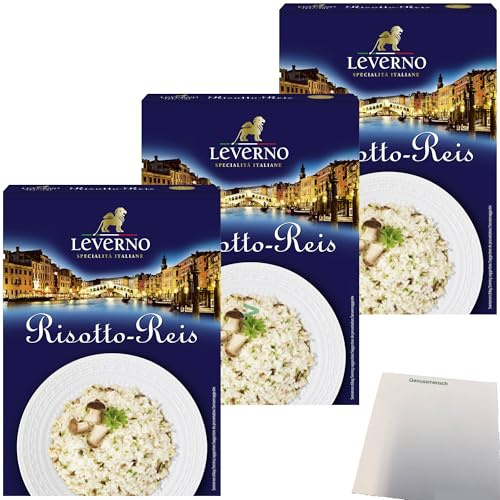 usy Bundle für Leverno Risotto-Reis 3er Pack (3x250g Packung) + usy Block