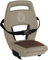 Qibbel Q345 Rücksitz 6+ Junior mit Fußstützen und Schutzplatten Cappuccino Brown