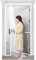 Magnetic Door Mosquito Net Tent, 195x265cm Mosquito Net Tent, Foldable, Fully Magnetic, Convenient for Kids and Pets White