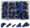 inodiref 46 pezzi Attacchi Rapidi Aria Compressa Connettore Raccordi Rapidi da Pneumatico Aria Spingere In per Collegare Tubo Raccordo (8 mm droit/8 mm coudé/8 T/4-6,4-8,6-8 mm réducteur)