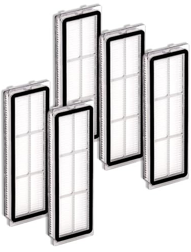 (5 Pezzi) Filtri Compatibili con Dreametech L10s Ultra, L10s Pro, L10 Ultra, Z10 Pro, S10, S10 PRO, S10 PLUS, B101CN, 1C, W10, X10+, L10+ plus, Z10 pro, D10 PLUS, Accessori per Robot Aspirapolvere