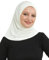 Prien Sport Kopftuch Für Damen, Muslimische Hijab Kleider, Weicher Schal Für Frauen, Muslim Kleid Set, Abaya Gebetskleidung, Islamische Kopftücher Kleidung Für Ramadan (Creme)