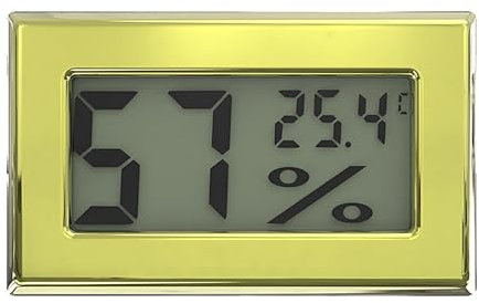 Igrometro digitale per Humidor, igrometro - Misuratore di umidità e preciso,Indicatore di temperatura digitale portatile, indicatore di temperatura e umidità per contenitori di vino,