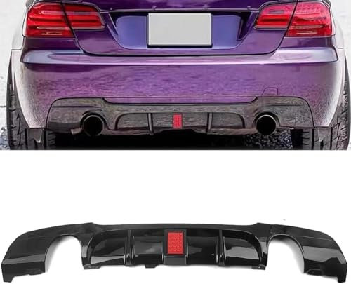 BTDLE Heckstoßstange Lip Diffusor für BMW 3 Series E90 E91 M Sport 2005-2012,Antikollisions Stoßstange Chassis Spoiler Diffusor Heck Diffusor