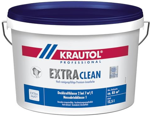 Generisch KRAUTOL Wandfarbe Extra Clean weiß 12,5L